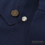 ~1970's LEVI'S 70505 BIG-E PIQUE JACKET DARK NAVY ... BIG SIZE