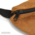 1990's EASTPAK LEATHER FANNY PACK MADE IN USA...