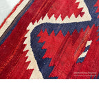 ANTIQUE NAVAJO RUG RED/ORANGE LARGE SIZE ... 165cm/115cm