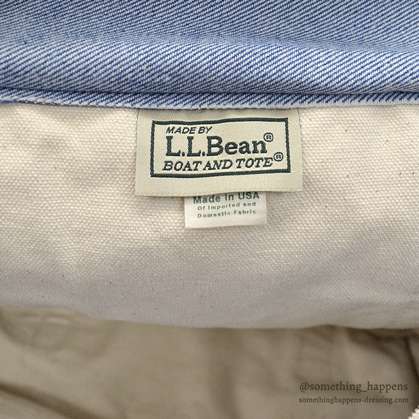 1990's~ L.L.BEAN CANVAS GARDEN TOTE DENIM ZIP TOP ...