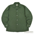 1960's ARROW GREEN/BLACK CHECKERED SHIRT...M