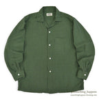 1960's ARROW GREEN/BLACK CHECKERED SHIRT...M