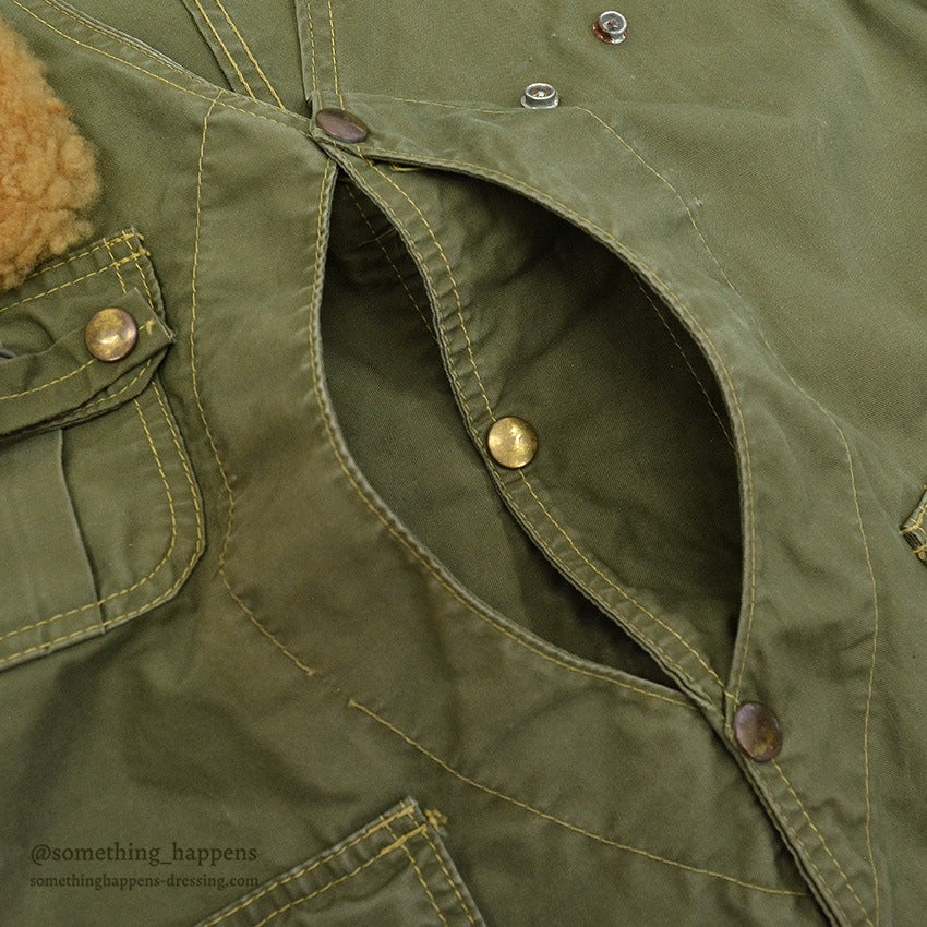 1960's LLBEAN FISHING VEST HALF MOON POCKET...