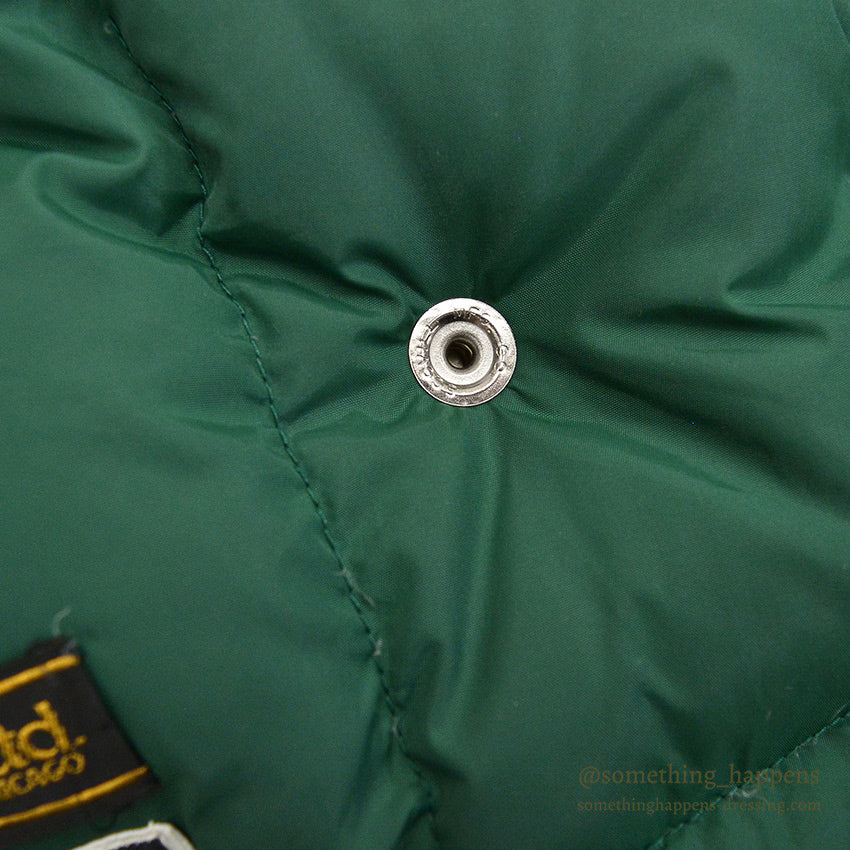 1970's MIGHTY-MAC NORSAC PRIME GOOSE DOWN VEST / GREEN ... M