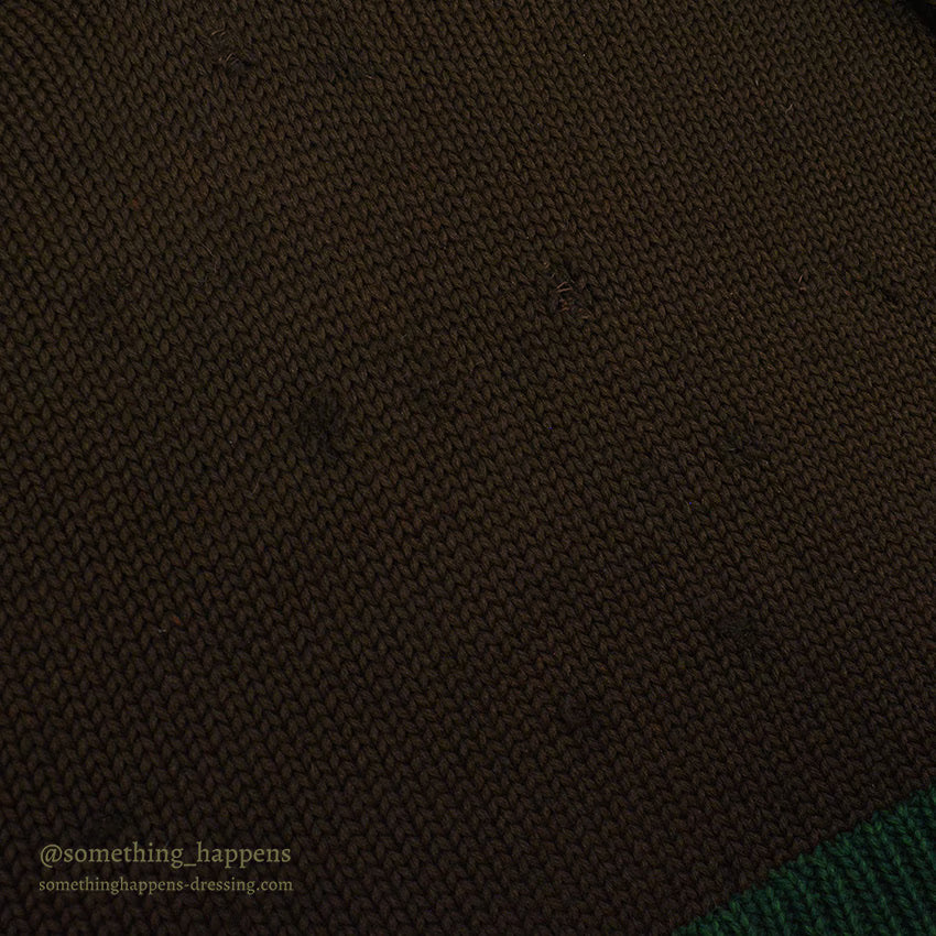 1930's Oakes Bros TWO-TONE SHAWL COLLAR SWEATER...