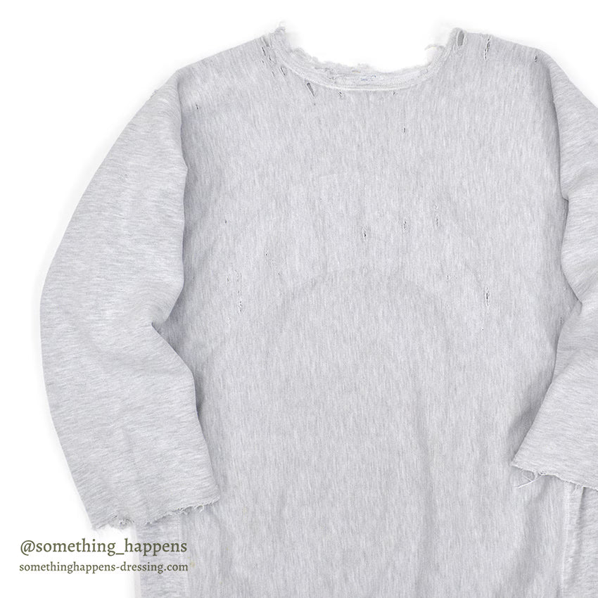 1980's~ CHAMPION REVERSE WEAVE SWEAT SHIRT / DISTRESSED ... XL