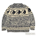 1990's OLD YIN YANG WOOL SWEATER...L