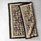 c.1920's JBMOORE WHIRLING LOGS CRYSTAL NAVAJO RUG... 113cm/106cm