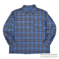 1950's~ UNUSUAL PULLOVER PLAID WOOL SHIRT...