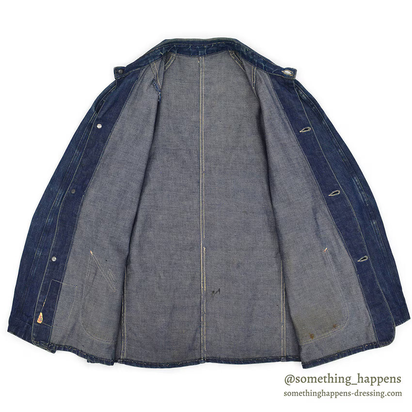 1940's PAYDAY WW2 DENIM COVERALL / DARK...