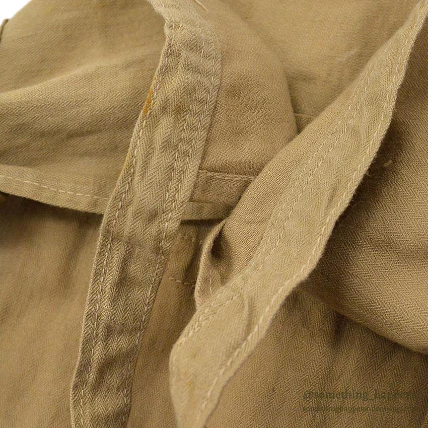 ~1940's AMERICAN RED CROSS LIGHT BROWN HBT APRON DITTY BAG...