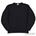 1960's TOWNCRAFT PENNEY'S WAFFLE WEAVE SWEATER BLACK ... L