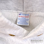 1990's CHAMPION REVERSE WEAVE SWEAT PARKA / TWO SIDED PRINT... L