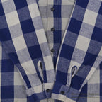 ~1980's FIVE BROTHER HEAVY FLANNEL SHIRT NAVY/GRAY ... XL-TALL