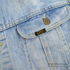 1970's Lee 101-J DENIM JACKET / BLEACHED... 46