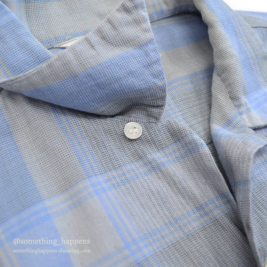 1950's SILVER WINGS RIFLE CLUB PLAID SHIRT... L