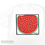 1990's DEADSTOCK MOSE TOLLIVER WATERMELON ART PRINT T-SHIRT...