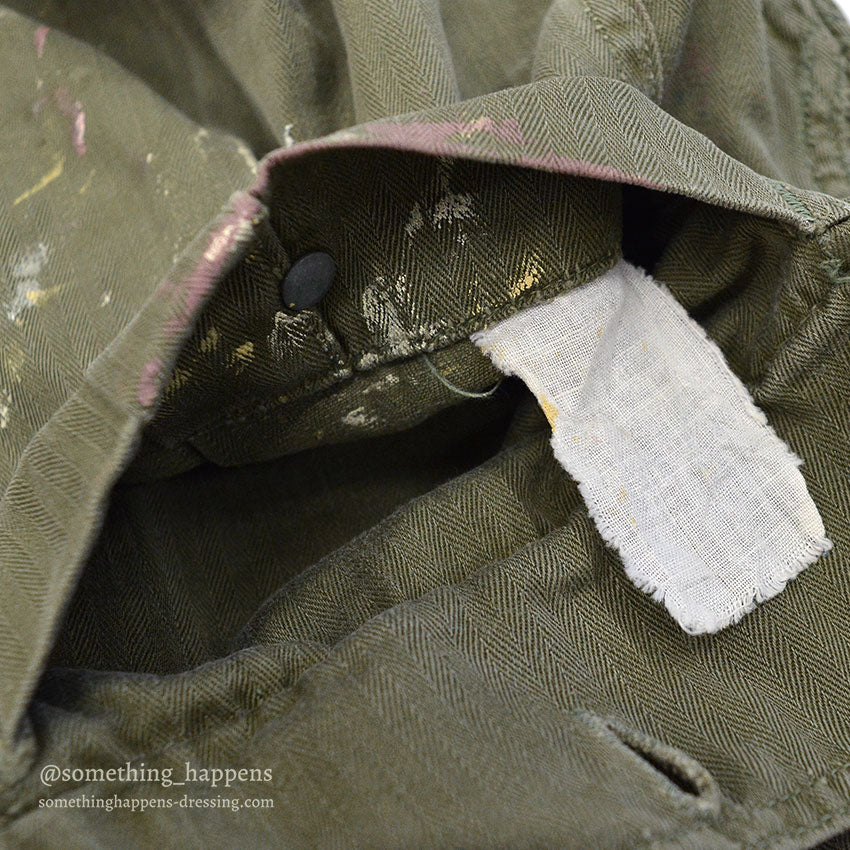 1940's USARMY WW2 M-43 HBT JACKET / PAINT SPLATTER...