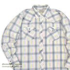1960's HBARC WESTERN SHIRT / GREAT COLOR... 16 1/2