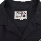 1960's TEN STRIKE BY KING LOUIE NAPOLI BOWLING SHIRT / BLACK & PINK ... ML