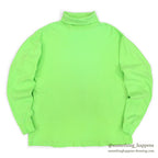 1980's~ MEISTER LIME GREEN TURTLE NECK TEE...L