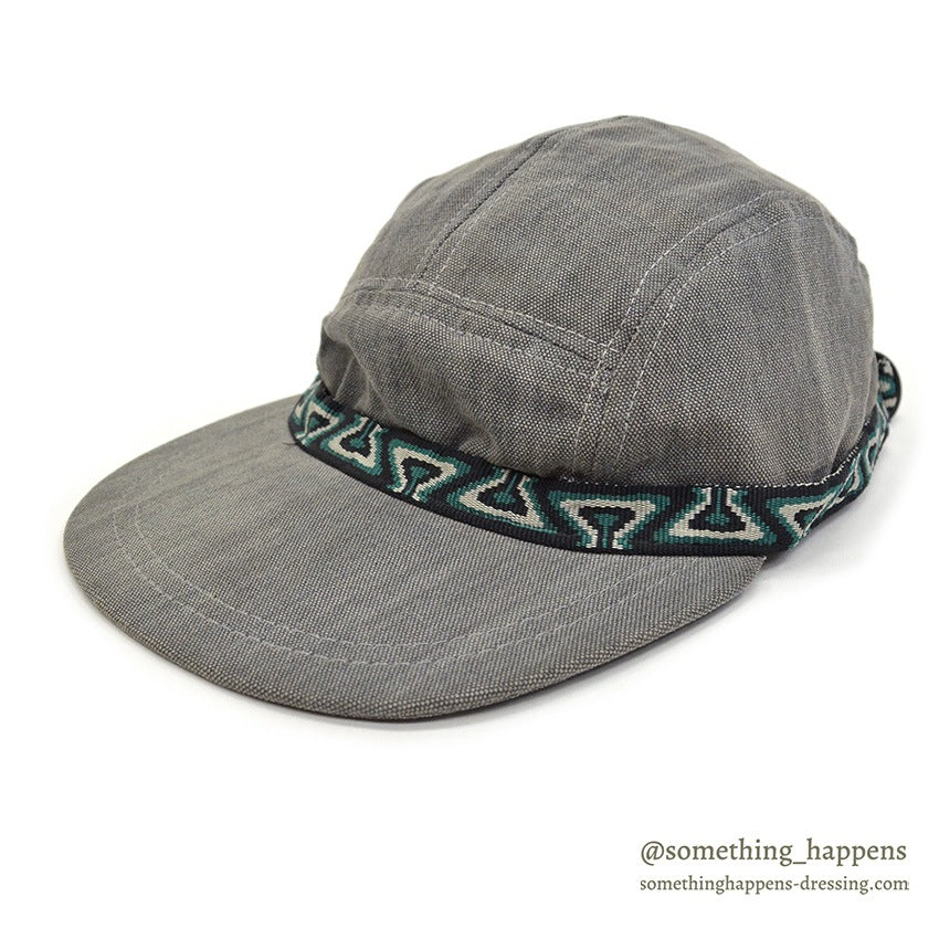 1990's LLBEAN GRAY FIVE PANEL STRAP CAP...