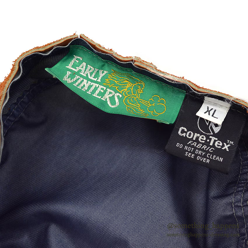 1970's EARLY WINTERS GORE-TEX CAP / LEATHER BILL...XL