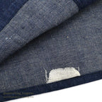 1940's USNAVY WW2 SHAWL COLLAR DENIM JACKET / DARK AND DAMAGED...