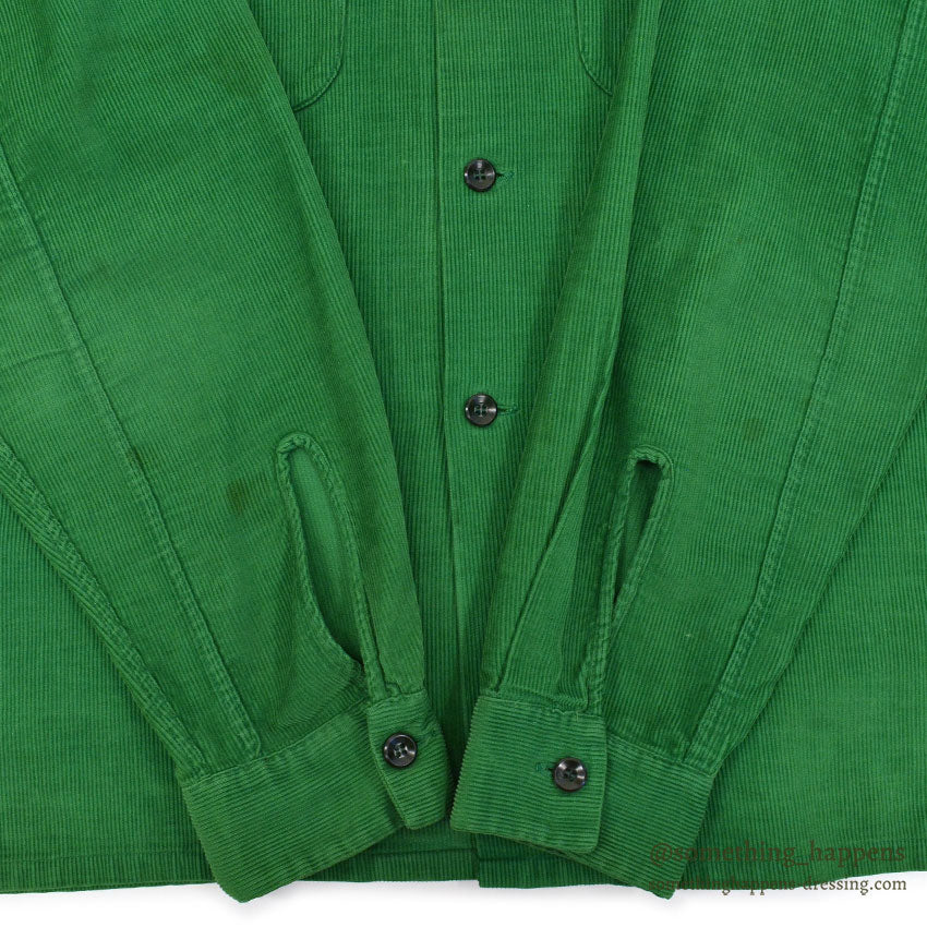 1950's UNKNOWN GREEN CORDUROY SHIRT...