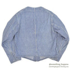 1950's OSHKOSH HICKORY STRIPE ENGINEER JACKET...