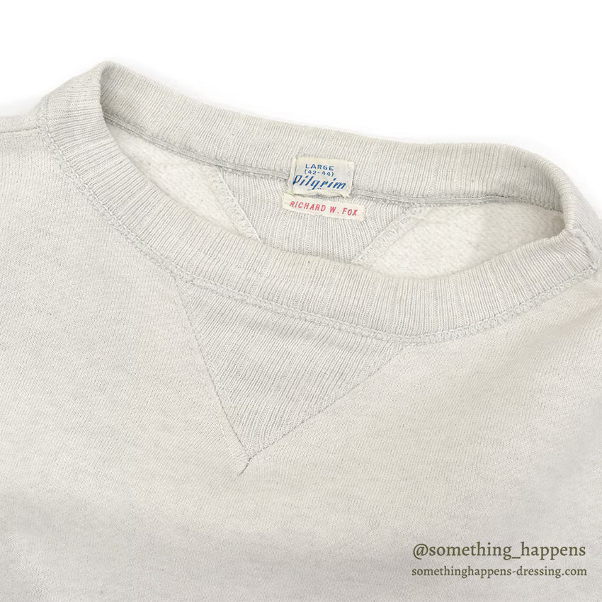 1940's PILGRIM DOUBLE-V BLANK SWEAT SHIRT ... L