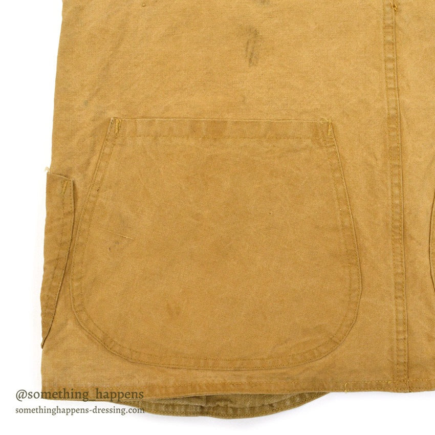1950's BLUE BILL HUNTING VEST / HALF MOON POCKET...