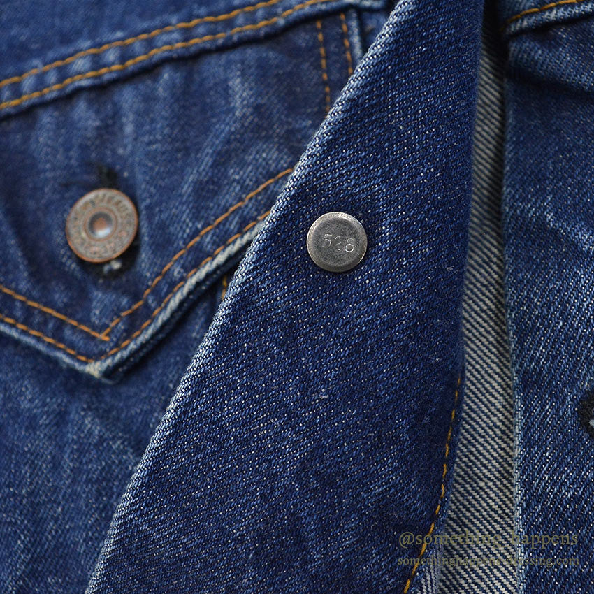 1970's Levi's 70505-0217 DENIM JACKET / INDIGO... Fits like 46