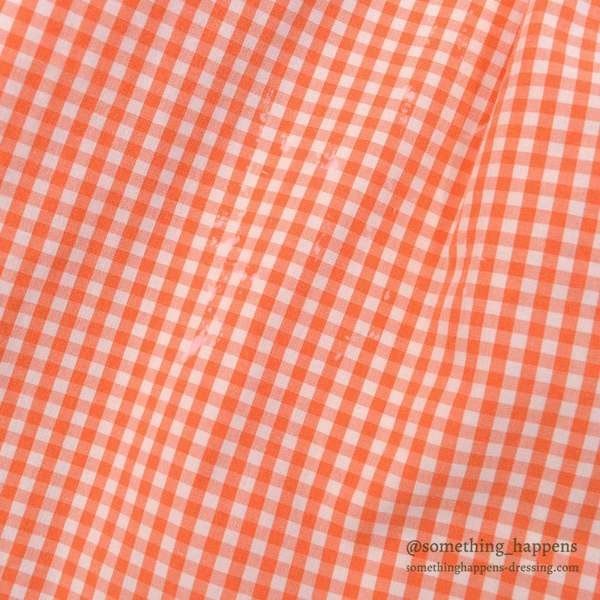 1990's~ GAP ORANGE GINGHAM CHECK B/D SHIRT ... M