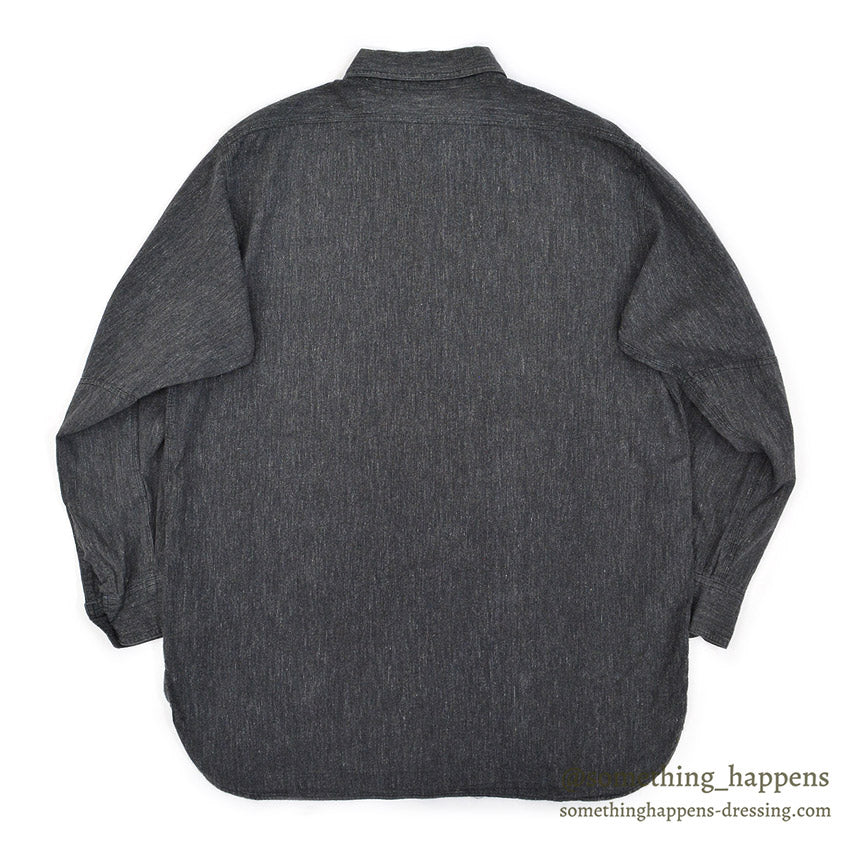 1950's HERCULES BLACK CHAMBRAY SHIRT / ELBOW PATCHES...