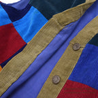1980's~ HAND MADE PATCHWORK CORDUROY VEST...