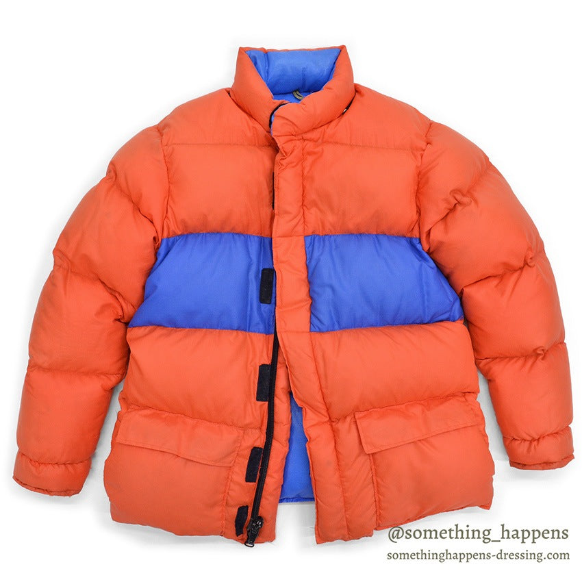1970's MARMOT MOUNTAIN WORKS DOWN JACKET / TWO-TONE... M