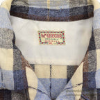 1950's McGREGOR PLAID WOOL SHIRT...ML