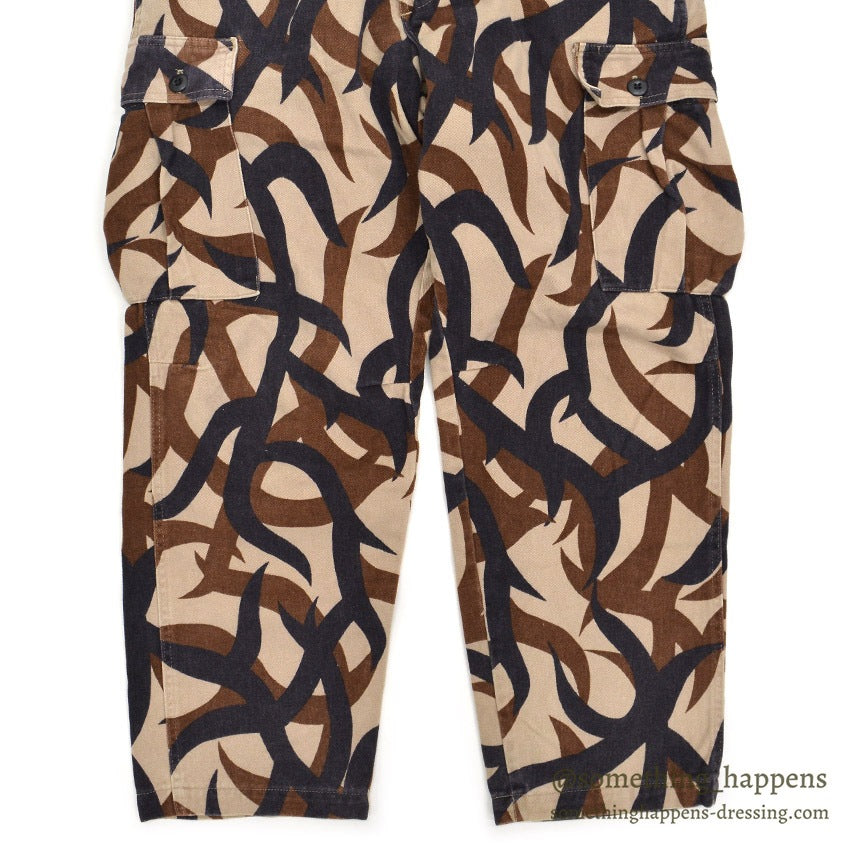 1990's BRIGADE QUARTERMASTERS ASAT CAMO PANTS / THICK COTTON... LR