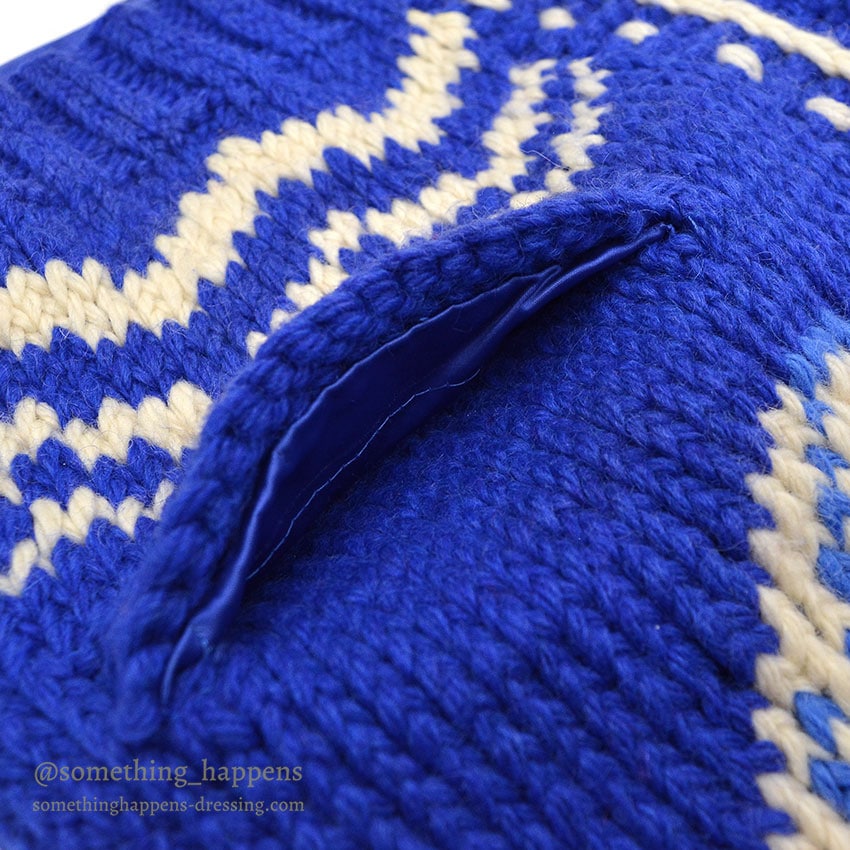 1960's FISH PATTERN COWICHAN SWEATER...