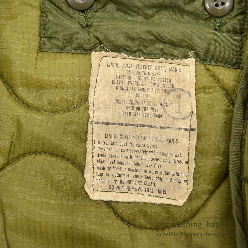 1970's M-65 USN MIUW-604 HAND PAINTED CAMO FIELD JACKET WITH LINER... MR