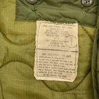 1970's M-65 USN MIUW-604 HAND PAINTED CAMO FIELD JACKET WITH LINER... MR
