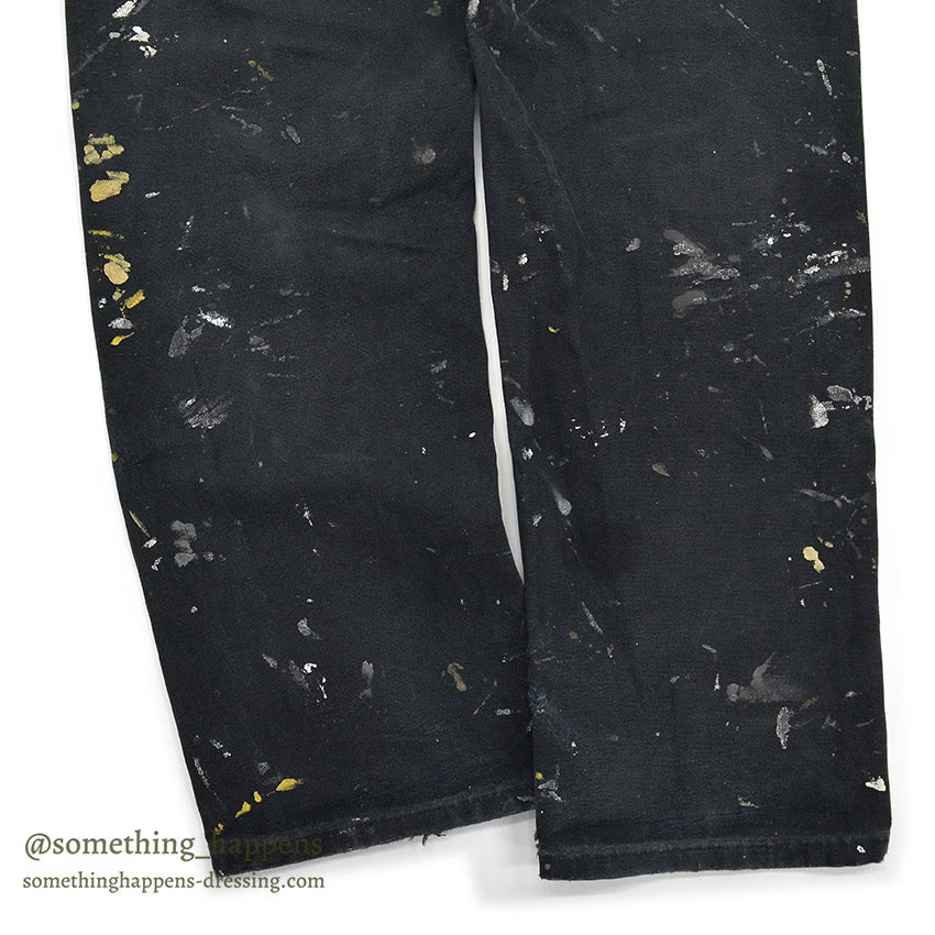 1990's CARHARTT BLACK DOUBLE KNEE DUCK PAINTER PANTS... W31/L31