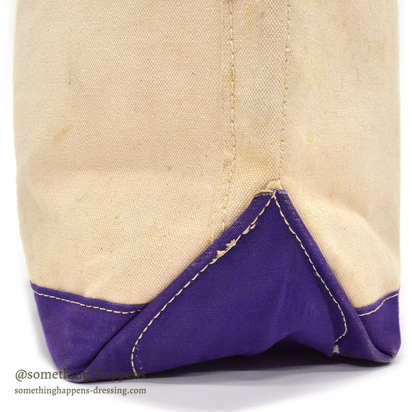 ~1980's L.L.BEAN BOAT AND TOTE / PURPLE ...
