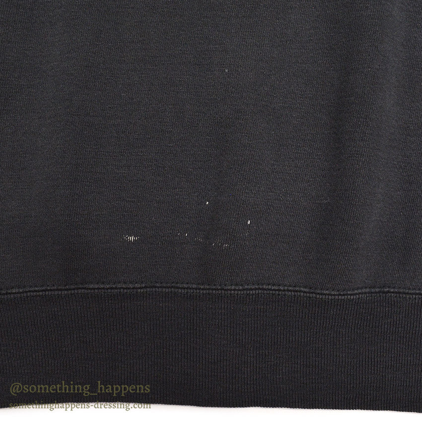 1960's CHAMPION UWM FLOCK PRINT SWEAT SHIRT / BLACK...XL