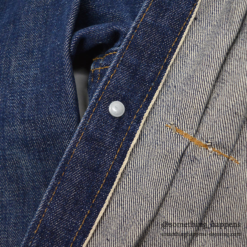 1940's~ MONTGOMERY WARD 101 BUCKLE BACK DENIM JACKET / COOL STUDS...