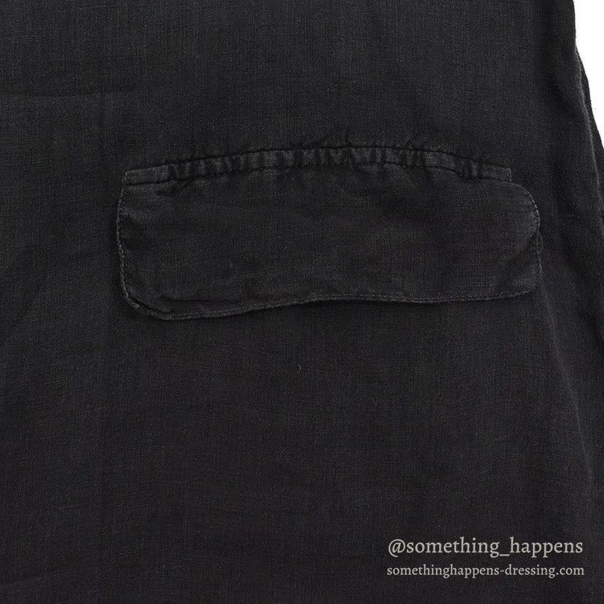 1990's CP SHADES LINEN JACKET / BLACK...M