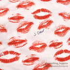 1990's J.CREW KISS PRINT PAJAMA SHIRT / UNUSUAL...L
