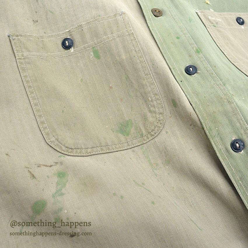 1940's WASHINGTON DEE CEE TWO-TONE HBT SHIRT / EXTREMELY RARE ...
