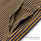 1940's DEADSTOCK PAYDAY WW2 BROWN EXPRESS STRIPED OVERALL / HIGH BACK ... W36/L30